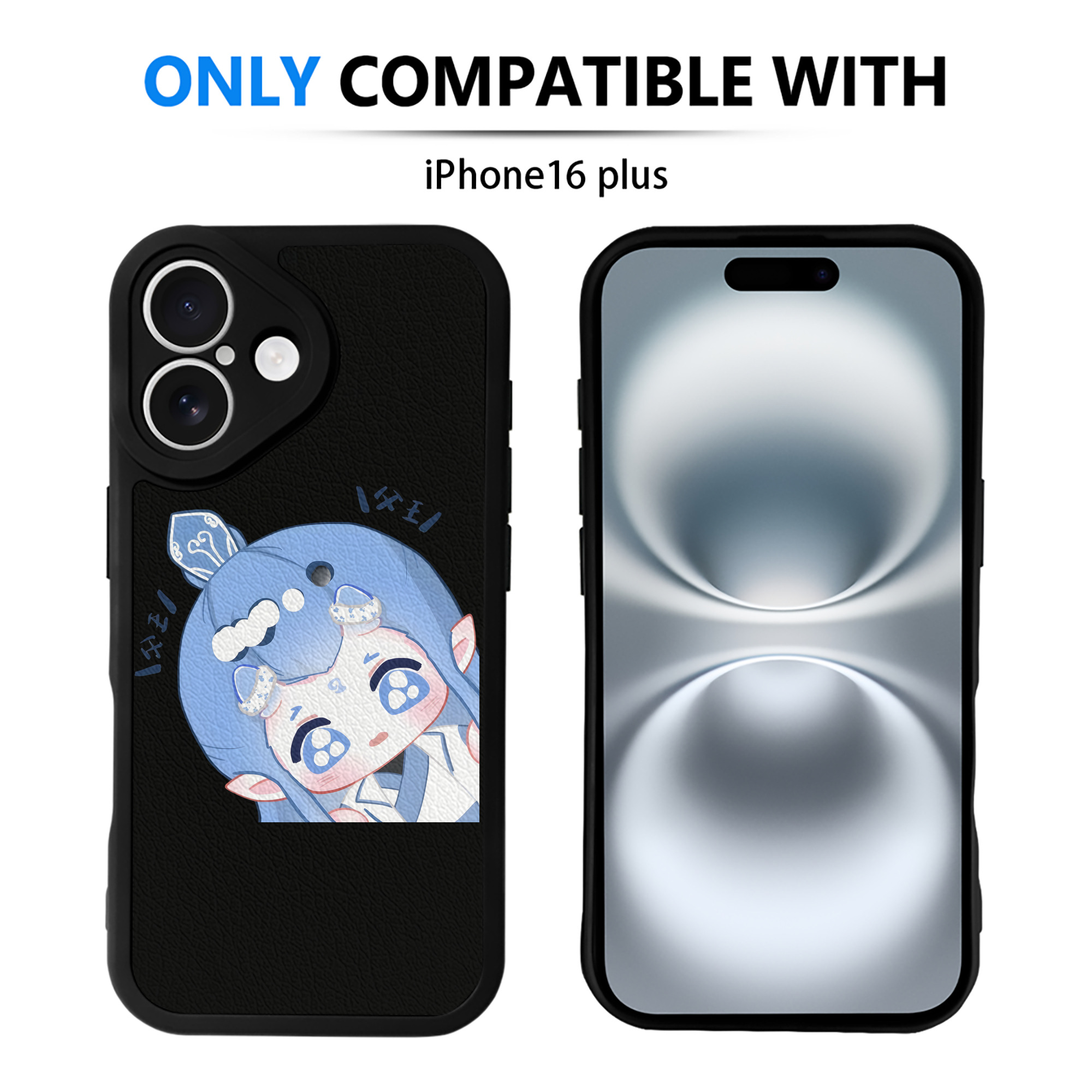 （画像用） Ne Zha 2 ナタ 魔童の大暴れ 【iPhone 16シリーズ対応】シリコンスマホケース（レザー調） 材質：シリコン